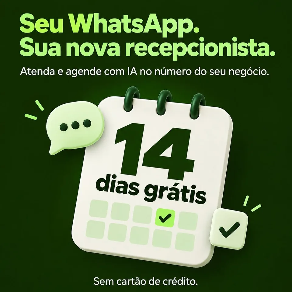 Recepcionista com IA respondendo clientes a qualquer hora